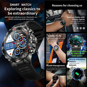 Reloj inteligente deportivo AMOLED con logotipo personalizado 120, modos multideportivos, monitoreo del sueño para Android IOS, capaz de responder llamadas - Product Image 2