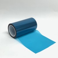 Film plastique PET bleu monocouche, facile à coller, protection douce, diffuseur, mousse, polarisant, brillant, transparent