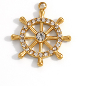 Colgantes Temáticos de Acero Inoxidable con Diseño Oceánico: Corazón, Estrella de Mar, Ancla, Ojo Turco. Accesorios de Joyería DIY, Regalo Unisex. - Product Image 2