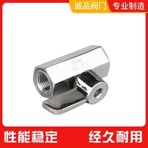 Mini Válvula de Bola de Acero Inoxidable 304 y 316L con Roscas Macho y Hembra para Agua y Gas, Estructura Mini Angular - Product Image 3