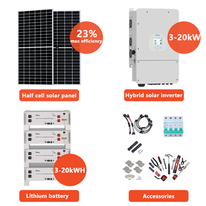 Panneaux solaires 12000w, prix, batterie d'alimentation domestique pour toute la maison, système solaire 24v 10kw - Product Image 2