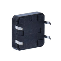 Sakelar Mikro DIP On-Off 12x12MM PCB Sakelar Taktil Tombol Tekan Persegi Kuning/hitam SMD 0.5A BTRE Tersedia
