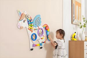 Pannello <span class=keywords><strong>da</strong></span> <span class=keywords><strong>tavolo</strong></span> per bambini in legno cartone animato animale occupato a bordo di attività educativa giocattoli - Product Image 2
