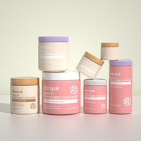 Bouteille cylindrique en plastique HDPE, grande capacité, conteneur pour capsules de médicaments, emballage pour compléments alimentaires