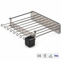 Grille de rôtissage pour kebab à 7 brochettes, rotation automatique motorisée, pour barbecue, shish kebab, fête en plein air