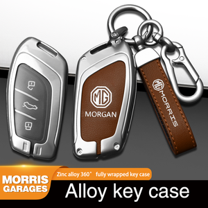 Étui de protection pour clé de voiture en cuir et alliage pour MG ZS HS 5 6 EZS pour Roewe RX8 RX5 <span class=keywords><strong>RX3</strong></span> I6 I5 Accessoires de porte-clés - Product Image 6