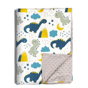 <span class=keywords><strong>Couverture</strong></span> Polaire Bébé Personnalisée, Douce et Épaisse pour <span class=keywords><strong>Nouveau</strong></span>-<span class=keywords><strong>né</strong></span>, <span class=keywords><strong>Hiver</strong></span>, Pois, Minky - Product Image 3