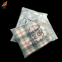 Pochette zippée en PVC transparent givré, petite, avec logo personnalisé imprimé, imperméable, recyclable, marque Tengfei, pour boucles d'oreilles et colliers