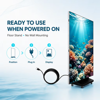 Afficheur publicitaire numérique LED d'intérieur, vertical, pliable en trois parties, double face, avec USB, Wifi, réseau 4G, pour les magasins de détail, les métros
