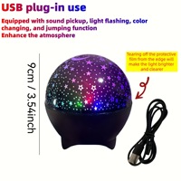 Projecteur LED moderne 2026 Ciel étoilé Aurore RGB sur batterie pour chambre à coucher, lampe d'ambiance de bureau, vente en gros