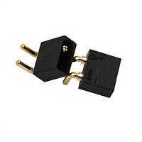 Amass XT30PW-M36 15A 2핀 수형 PCB 커넥터, RC 모델용 금도금 벤트 핀 수평 솔더, OEM