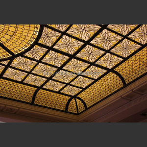 Decoración y Iluminación de Techo con Vidrio Tiffany para Interiores, Personalizada, Suministro de Fábrica China, para Bares, Salones, Villas, Hoteles, Iglesias - Product Image 5