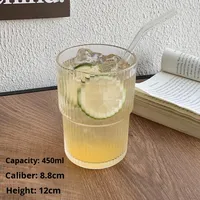 Gobelet à boire en verre simple, épaissi, double paroi, résistant aux hautes températures, à usage universel, lavable au lave-vaisselle, pour un usage domestique