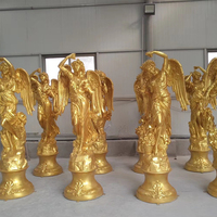 Maßgefertigte Fiberglas-Engelsstatue Lampe Große FRP Klassische Griechische Göttin Skulptur für Gartendekoration