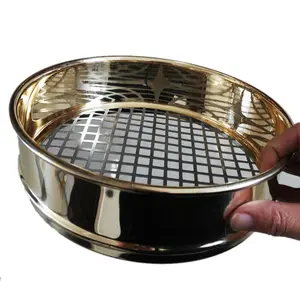 Round Drum Stainless Steel Woven Wire Mesh Screen Standard Laboratory Filter Test Sieve