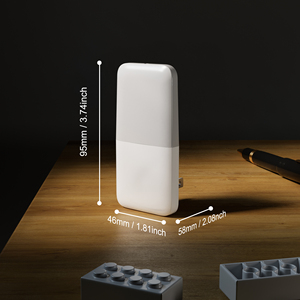 Modern Square LED Night <b>Light</b> with <b>Light</b> Sensor, Direct <b>Plug</b>-<b>in</b> Design, ABS Material, OEM Manufacturer, US EU UK AU JP Standards - Product Image 3