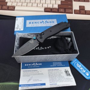 โรงงาน TREDKNIX ขายส่ง มีด MINI BM 533-3 ด้ามคาร์บอนไฟเบอร์ ใบมีดแบบ Drop Point เหล็ก S90V คุณภาพอุตสาหกรรม รับผลิตตามแบบ OEM - Product Image 1