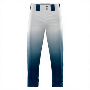 100% Polyester Baseball Pants Button <b>Fly</b> Closure Heat Transfer Printed Custom Team Brand Names Plus Size All Sizes OEM Service - Product Image 1