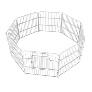 Xách Tay Rõ Ràng Dog Playpen Nhiệm Vụ Nặng Nề Dây Kim Loại Con Chó Hàng Rào Bảng Điều Chỉnh Ngoài Trời Cho Chó Lớn - Product Image 5