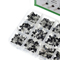 15 value 600pcs Transistor TO-92 Box Kit 2N2222 A1015 C945 C1815 S8050 S8550 S9012 S9013 S9014 S9015 2N3904 2N3906 2N5401 2N5551