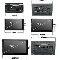 2G 32G Carplay 9 Inch Android Gps Player Layar Sentuh Radio Mobil Stereo Multimedia dengan BT Wifi RDS USB Double 2 DIN