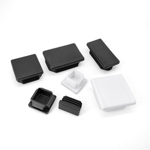 Square Tube Plug Plastic Furniture End Caps Anti Slip Leg <b>Protection</b> Pad For <b>Table</b> Chair Feet - Product Image 1