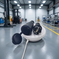 Prise industrielle extérieure étanche IP44 CE/ROHS de type français, anti-chute, avec composants en cuivre, 250V 16A, garantie 1 an