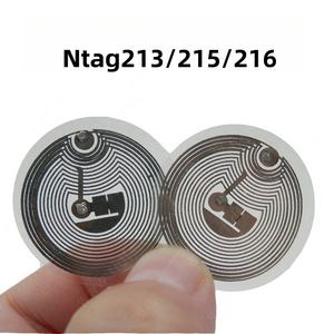 กันน้ำที่กำหนดเองป้องกันโลหะ NFC ชิปสติกเกอร์โทรศัพท์ RFID NFC 25มม NTA 213 /nta 215/NTA216 - Product Image 3