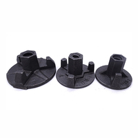 Disque de fixation rond galvanisé personnalisable avec écrou à oreilles intégré pour connexion de serrage, compatible OEM, marque Wy