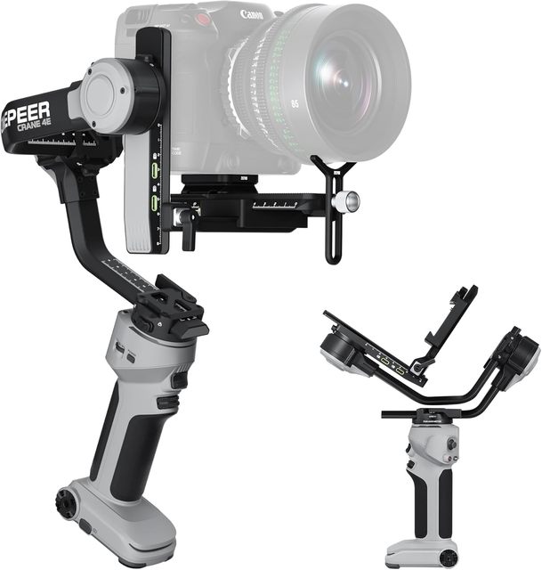 Zhiyun Cinepeer Crane 4E Camera Stabilizer PD Fast Charge Camera Stabilizer Heavy Duty Camera Stabilizer for Pro Filmmaking