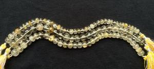Cuentas redondas de rutilo dorado de calidad AAA, 7-9 mm, cuentas sueltas de rutilo dorado, cuentas de piedras preciosas auténticas, cuentas al por mayor, cuentas para joyería DIY - Product Image 2