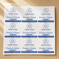 Étiquettes holographiques personnalisées flacons peptides 2ml 3ml 5ml 10ml étanches anti-contrefaçon vinyle flacon verre