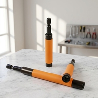 Barra de Extensión Magnética Telescópica Ajustable para Porta-Puntas - Acero Industrial Compatible con OEM, Vástago Hexagonal de 1/4" para Control Preciso de Escala