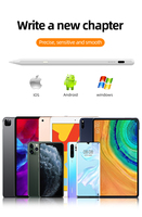 Meilleure vente ID723B stylet élégant actif stylet universel d'affichage de puissance rejet de la paume IOS/Windows/Android Compatible tablette métal