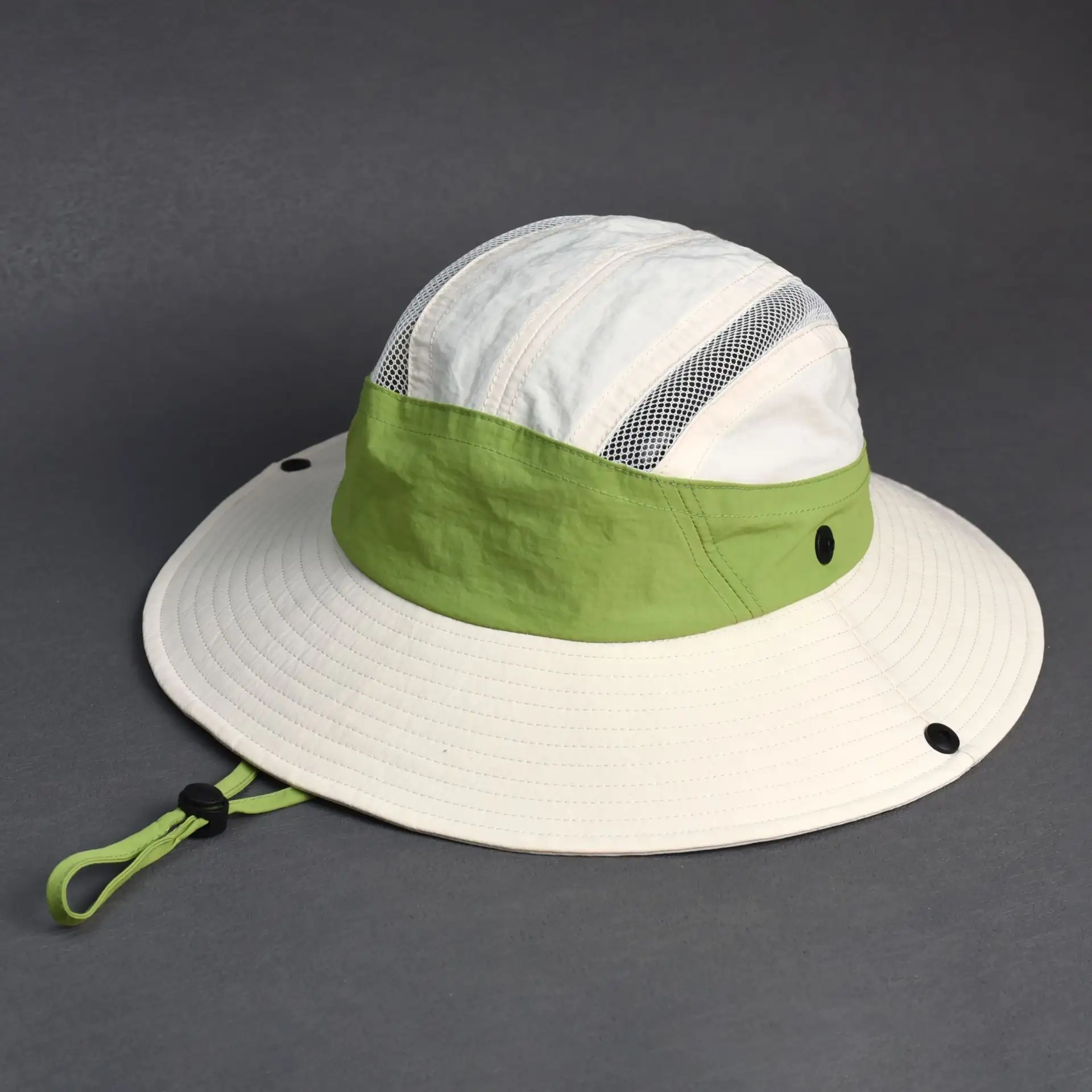 Personalizado hombres surf pesca cubo sombrero al aire libre de nailon impermeable de secado rápido tela para verano Camping pescador sombreros cubo sombreros