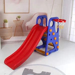 Parco giochi al coperto all'ingrosso 3 in 1 scivolo per bambini in plastica parco giochi per bambini altalena e scivolo per bambini scivolo e altalena