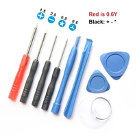 Kit de réparation de téléphone portable 11-en-1 personnalisable avec tournevis à batterie en alliage S2 pour iPhone/Android – Ensemble de 9 pièces