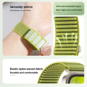 <span class=keywords><strong>Bracelet</strong></span> en tissu sport tressé en nylon respirant pour <span class=keywords><strong>Apple</strong></span> <span class=keywords><strong>Watch</strong></span> Band 49 mm, <span class=keywords><strong>bracelet</strong></span> durable, <span class=keywords><strong>bracelet</strong></span> étanche - Product Image 4