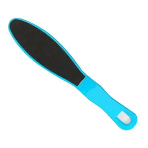 VW-PCR-020 Blue Color Plastic File With Long Handle Sanding Paper Professional Pedicure Foot Grater Foot File