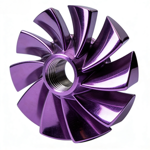Turbine métallique usinée CNC de haute précision (acier inoxydable/alliage d'aluminium) pour pompe à fluide et turbocompresseur - Product Image 3