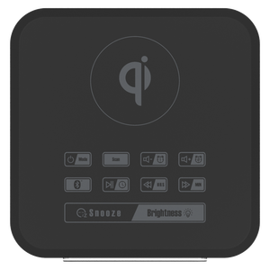 Haut-parleur Bluetooth 5.0 avec recharge USB, <span class=keywords><strong>radio</strong></span> FM, chargeur sans fil, réveil, <span class=keywords><strong>radio</strong></span> domestique rechargeable, fonction <span class=keywords><strong>radio</strong></span> Internet - Product Image 3
