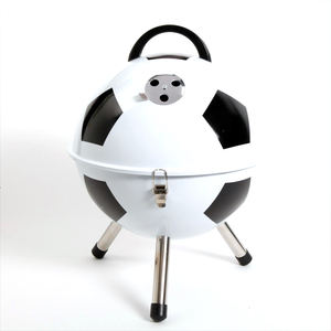 Barbecue en forme <span class=keywords><strong>de</strong></span> ballon <span class=keywords><strong>de</strong></span> football <span class=keywords><strong>de</strong></span> 12 pouces, charbon <span class=keywords><strong>de</strong></span> bois, barbecue américain avec roues pour le camping - Product Image 1