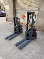 Gerbeur électrique portable 300 kg, mini gerbeur, levage 1,6 m avec batterie au plomb-acide 12 V pour entrepôt domestique