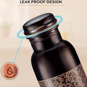 Botella de cobre de Diseño Artesanal de calidad superior con material ecológico y a prueba de fugas fácil de llevar de uso diario para exportación a granel - Product Image 3