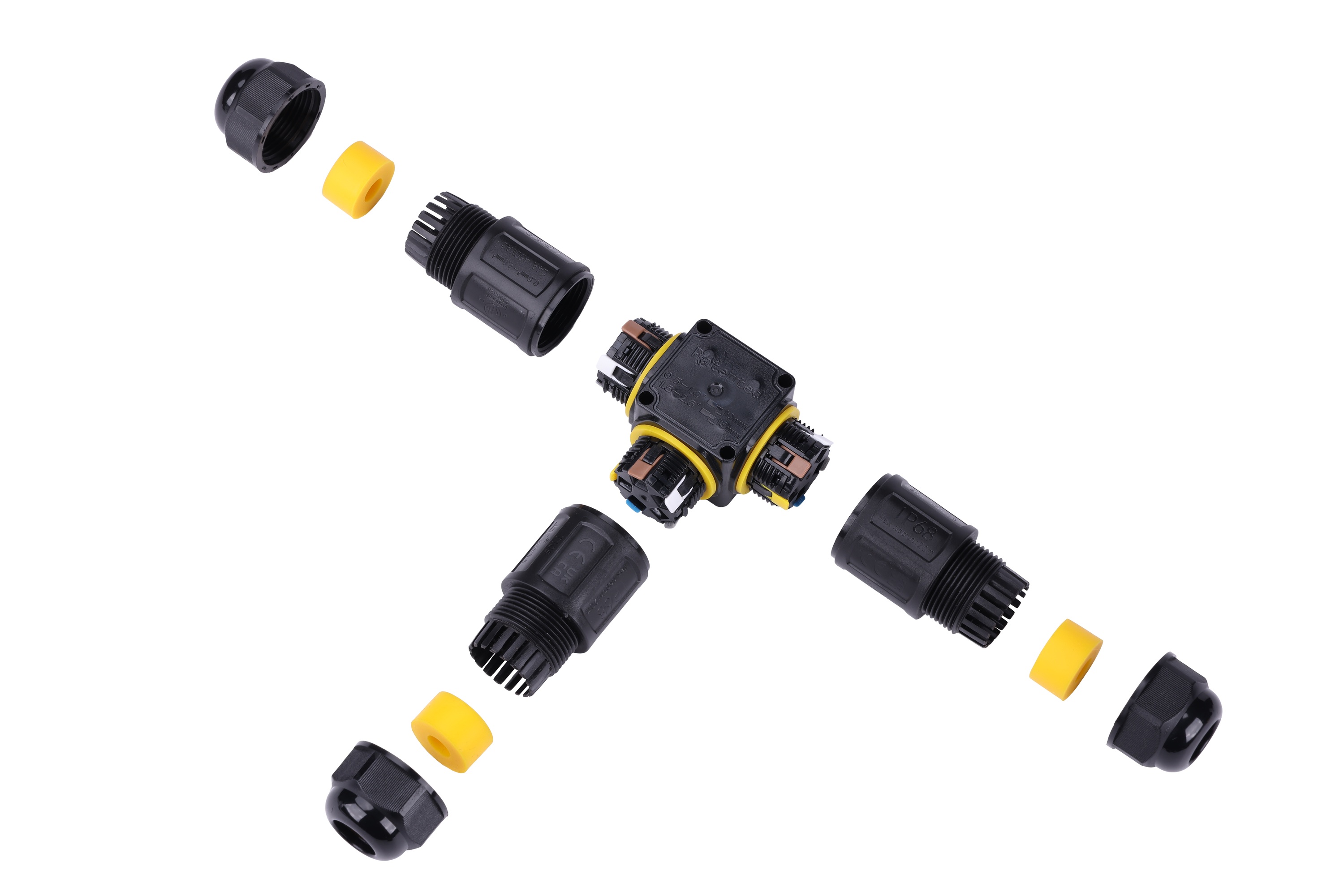 IP68 Waterproof Copper Quick Connector 3 Way No Screw Wire Connector For 2-5 Core Cable Solar Power System 32A · image 5