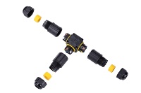 Connecteur rapide en cuivre étanche IP68, 3 voies, sans vis, pour câble à 2-5 conducteurs, système d'énergie solaire, 32A