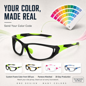 <span class=keywords><strong>Gafas</strong></span> de Pickleball OEM TR90 sin Lentes, Antivaho, Protección Ocular para Tenis, Pádel, Raquetbol, Certificación CE - Product Image 5