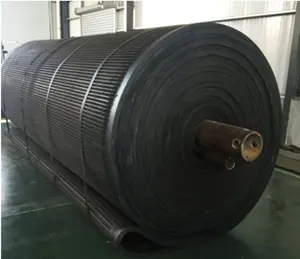 Vacuum Filter Belts Rubber Conveyor Belt With Groove Holes And Curbings