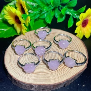 Großhandel Natürlicher Edelstein Reiki Gemischtes Material Verstellbarer Kristallring Heilender Schmuck Handwerk zur Dekoration - Product Image 5