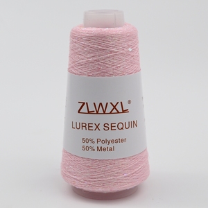 Bán Buôn 50G Sequin + Vàng Tinh Khiết Bạc Lurex Vải Tái Chế Kim Loại Đan Sợi Pha Trộn Dệt Nhuộm Mô Hình - Product Image 6